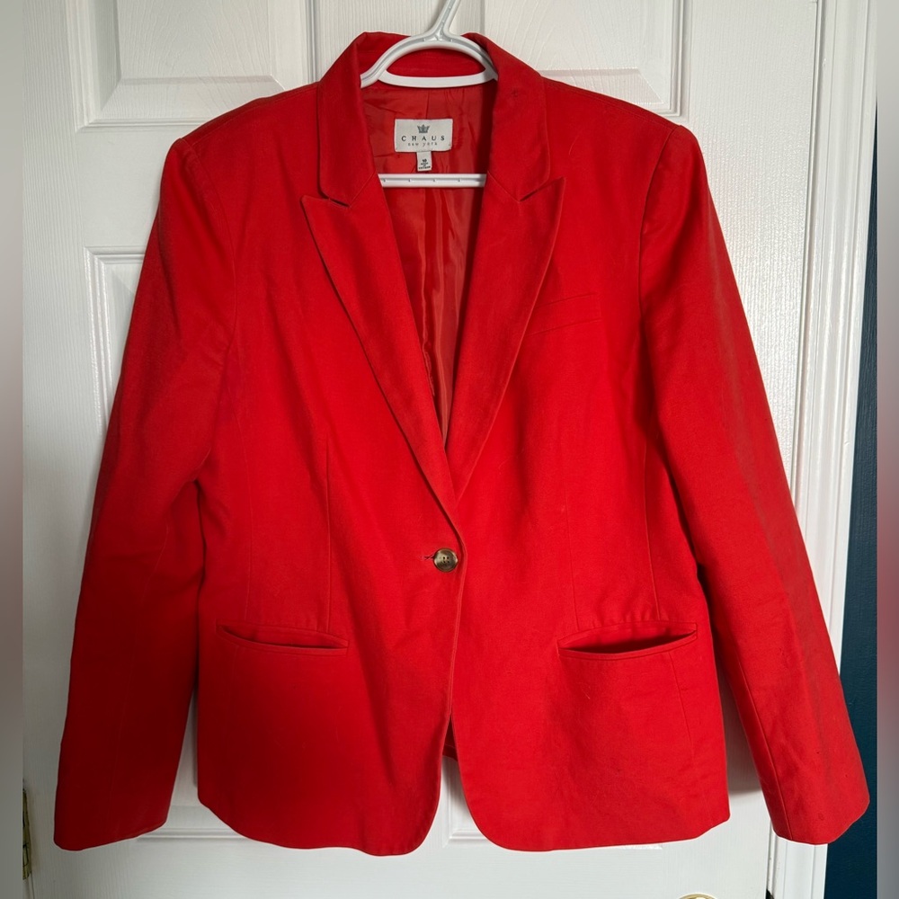 Orange Blazer Jacket